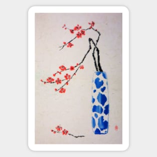 Chinese Painting of Plum Blossoms Sticker